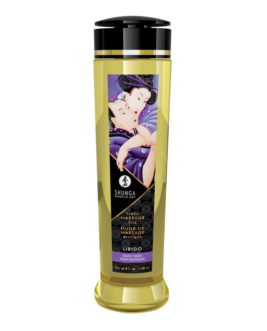 Shunga Shunga Erotic Massage Oil - 8 oz Libido/Exotic Fruits - Image 3