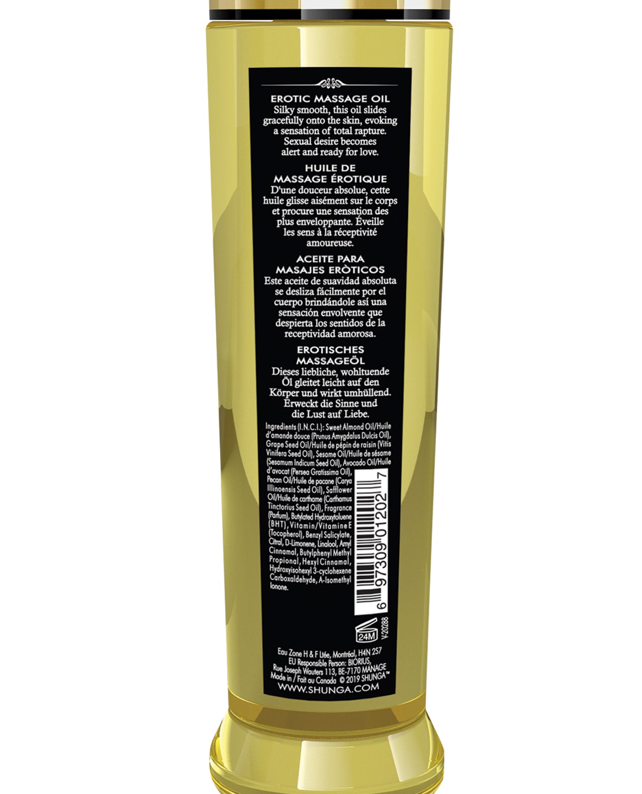 Shunga Shunga Erotic Massage Oil - 8 oz Libido/Exotic Fruits - Image 4