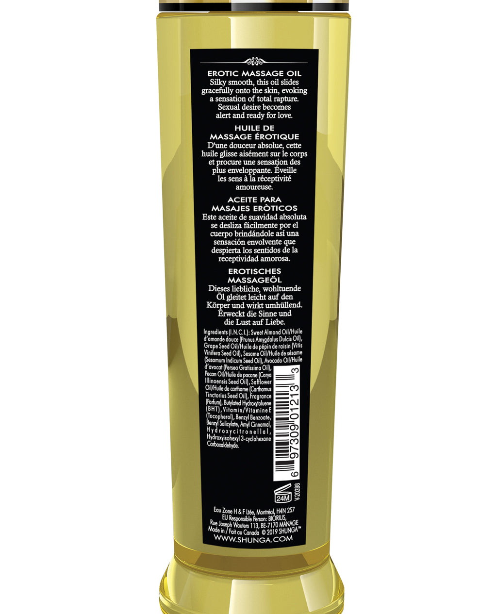 Shunga Shunga Erotic Massage Oil - 8 oz Monoi - Image 4