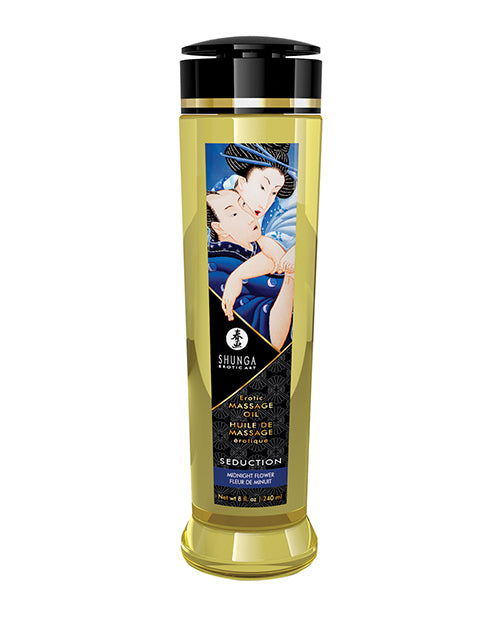 Shunga Shunga Massage Oil - 8 oz Midnight Flower - Image 7