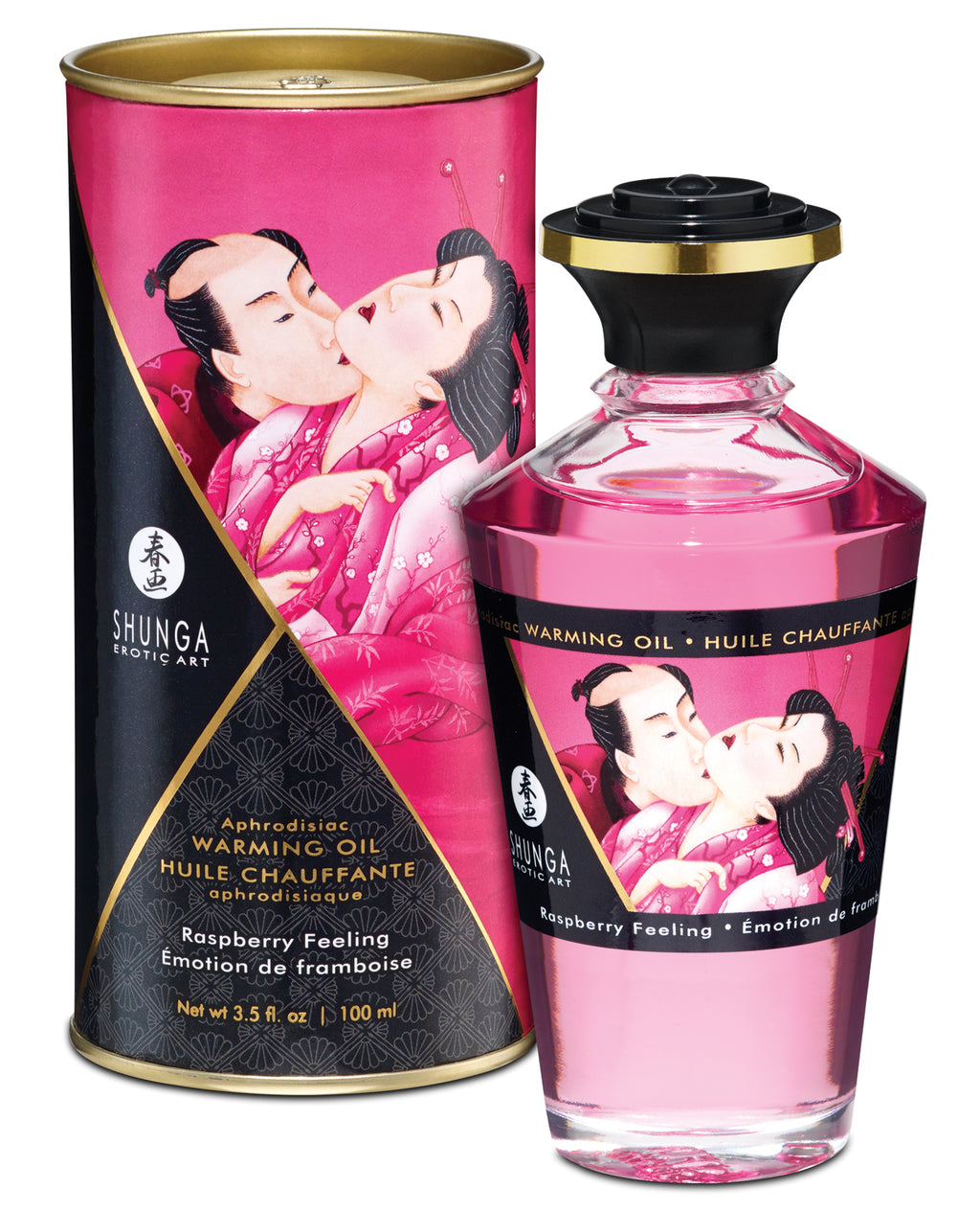 Shunga Shunga Warming Oil - 3.5 oz Raspberry Feeling