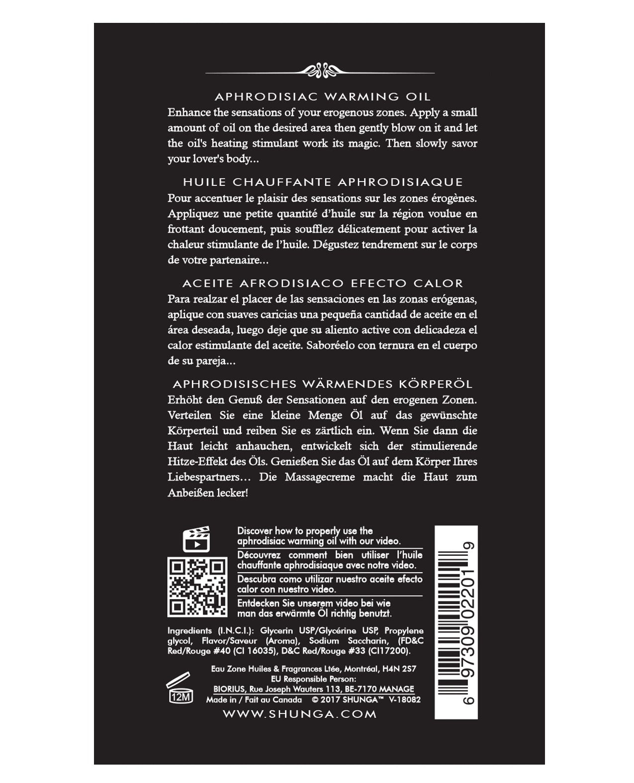 Shunga Shunga Warming Oil - 3.5 oz Raspberry Feeling - Image 6