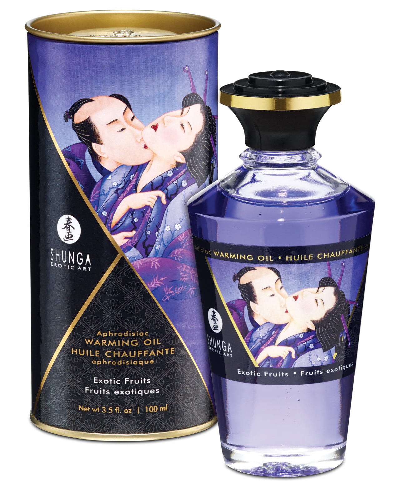 Shunga Shunga Warming Oil - 3.5 oz Exotic Fruits - Image 3