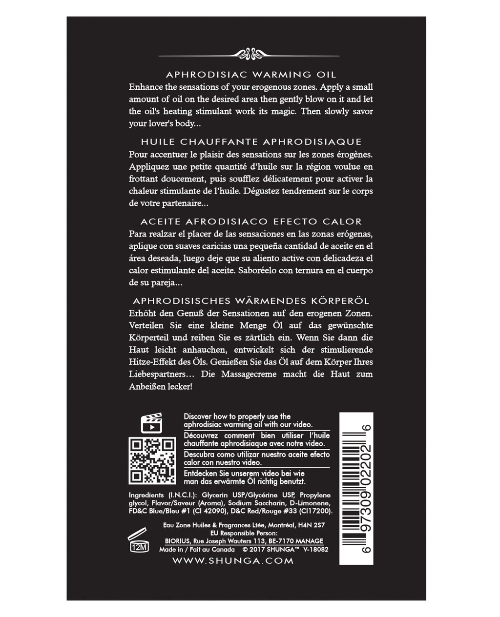 Shunga Shunga Warming Oil - 3.5 oz Exotic Fruits - Image 6