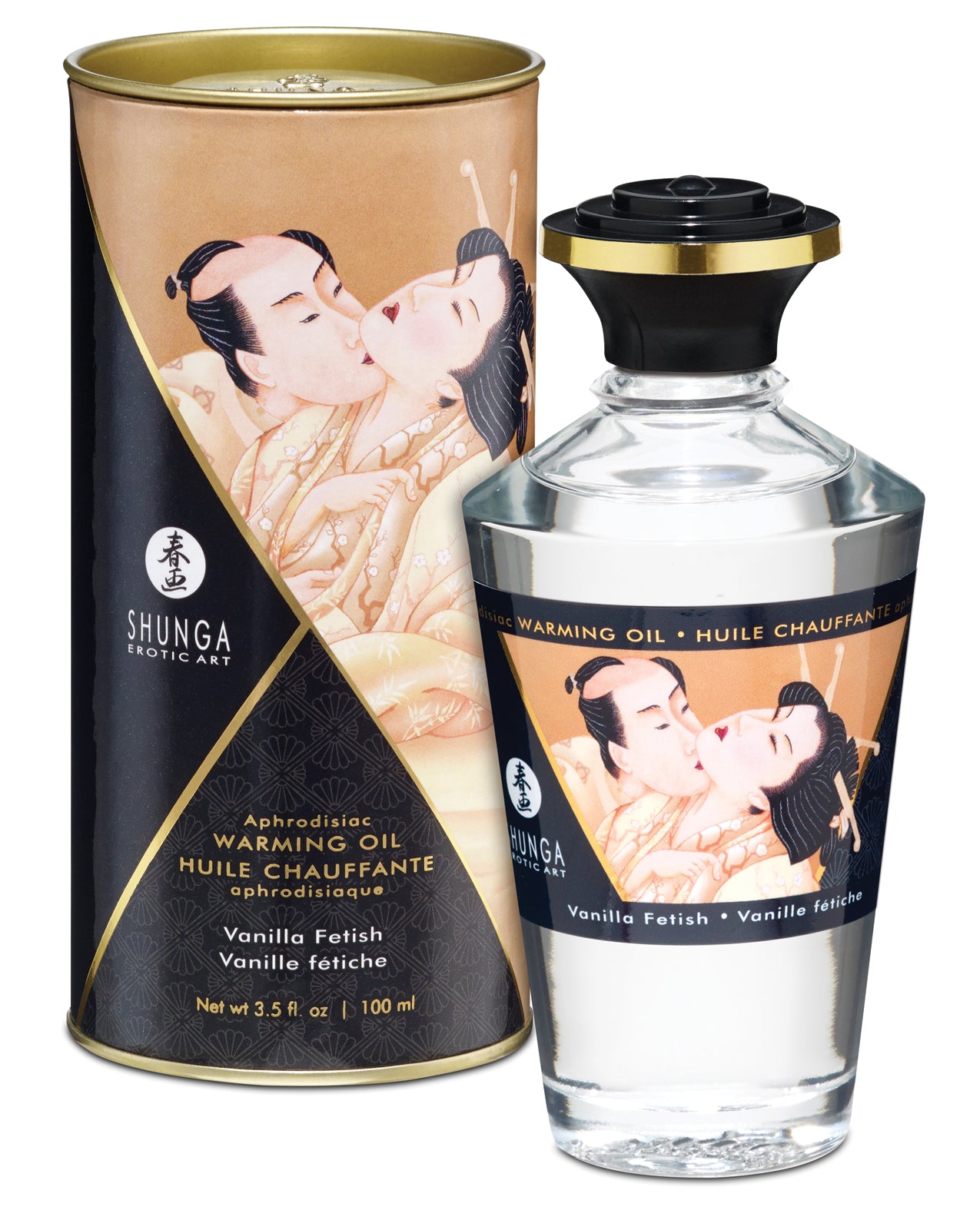 Shunga Shunga Warming Oil - 3.5 oz Vanilla Fetish - Image 3