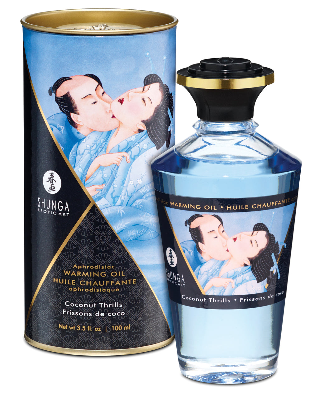 Shunga Shunga Warming Oil - 3.5 oz Coconut Thrills - Image 4