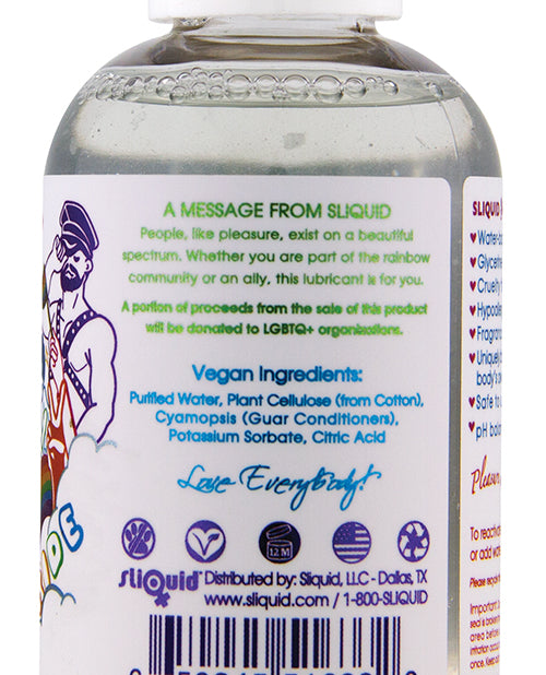 Sliquid Sliquid Naturals Sparkle Pride Water Based Lube - 2 oz - Image 4