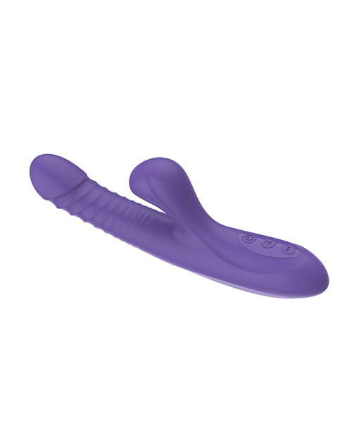 Omega Multi Function Warming Head Rabbit Vibe - Purple