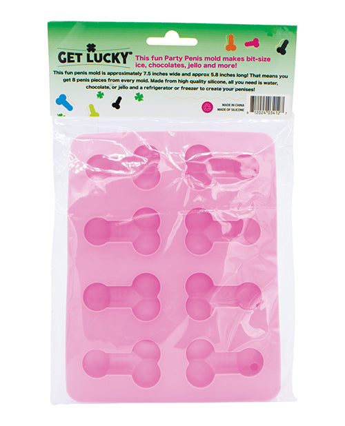 Get Lucky Penis Party Chocolate/Ice Tray - Pink