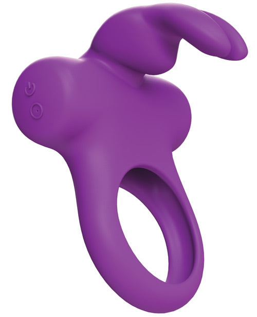 VeDO VeDO Frisky Bunny Rechargeable Vibrating Ring - Perfectly Purple - Image 4