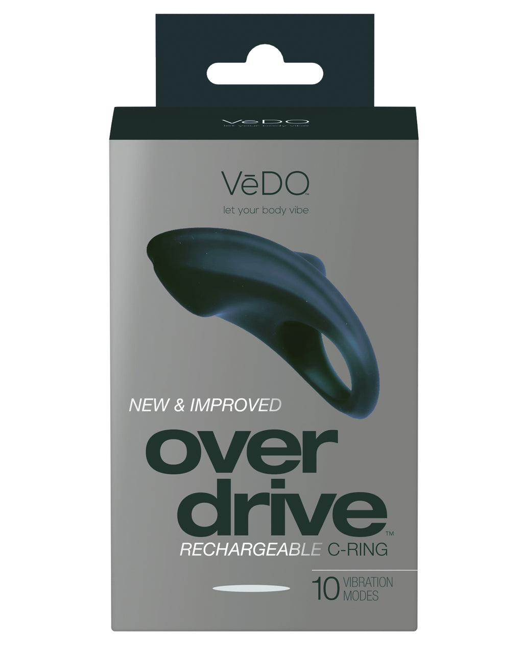 VeDO VeDO Overdrive Plus Rechargeable C Ring - Just Black - Image 3