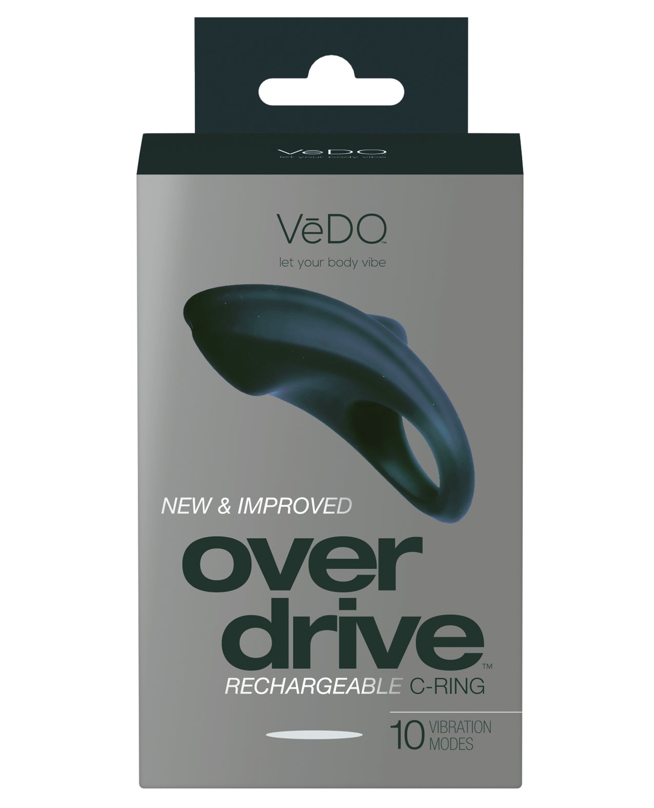 VeDO VeDO Overdrive Plus Rechargeable C Ring - Just Black - Image 3