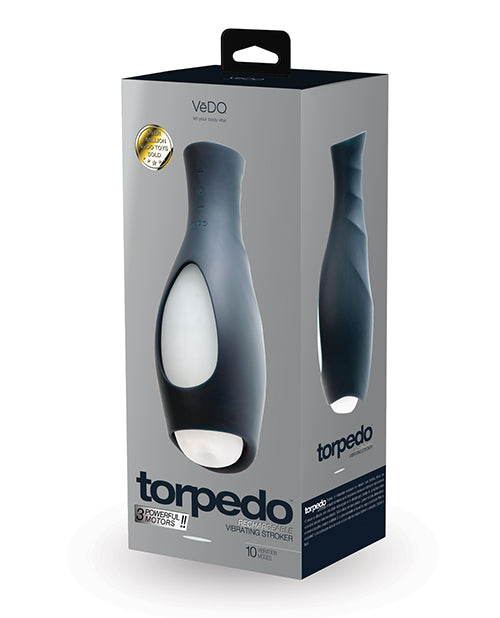 VeDO VeDO Torpedo Vibrating Rechargable Stroker - Just Black