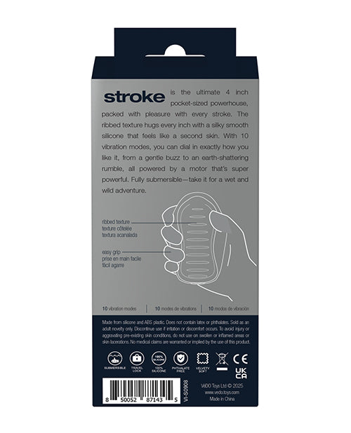 VeDO VeDO Stroke Rechargeable Vibrating Stroker - Black - Image 6
