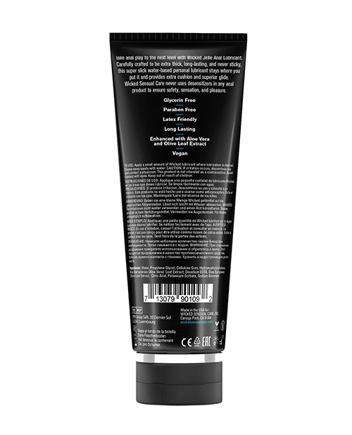 Wicked Sensual Care Wicked Sensual Care Jelle Water Based Anal Lubricant - 8 oz Fragrance Free - Image 2