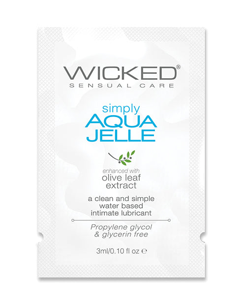 Wicked Sensual Care Wicked Sensual Care Simply Aqua Jelle Water Based Lubricant - .1 oz - Image 5