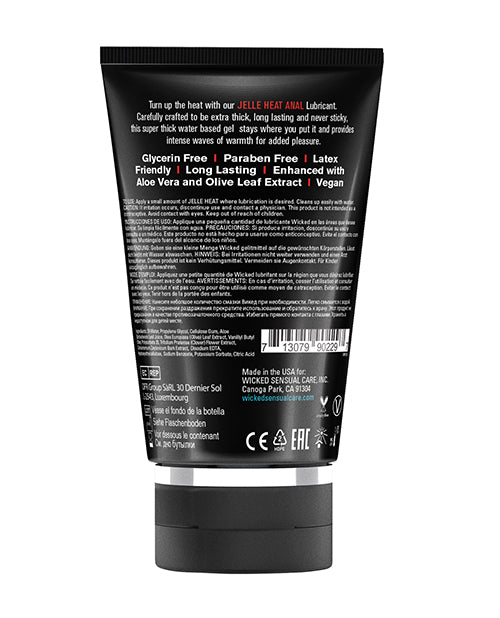 Wicked Sensual Care Wicked Sensual Care Jelle Warming Waterbased Anal Gel Lubricant - 4 oz - Image 2