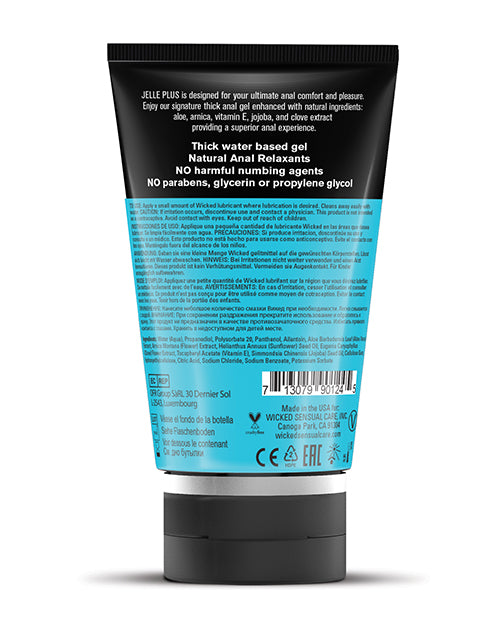 Wicked Sensual Care Wicked Sensual Care Jelle Plus Water Based Anal Lubricant with Relaxants - 4 oz - Image 4