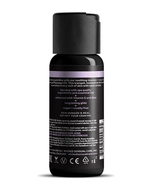 Wicked Sensual Care Wicked Sensual Care Lavender & Rosemary Massage Oil - 4 oz - Image 2