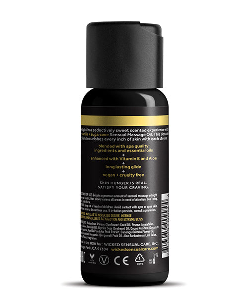 Wicked Sensual Care Wicked Sensual Care Vanilla & Sugarcane Massage Oil - 4 oz - Image 4