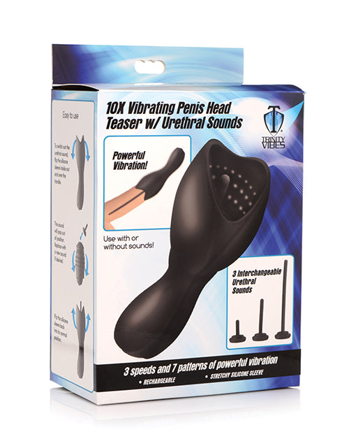 Trinity Men Trinity Men Vibrating Penis Head Teaser w/Urethral Sounds