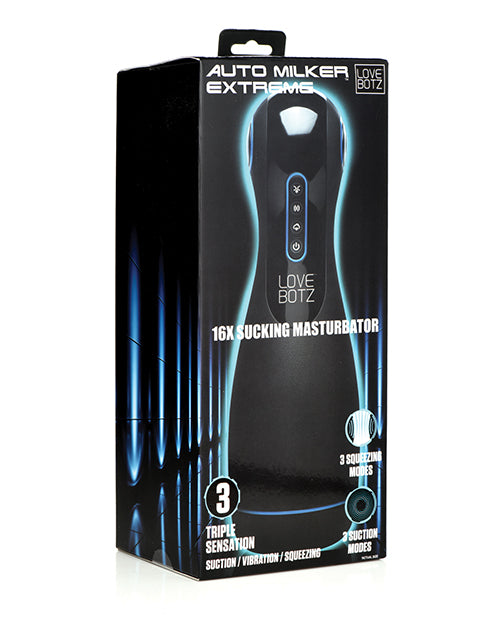 The Milker The Milker Auto Milker Extreme 16x Sucking Masturbator - Black