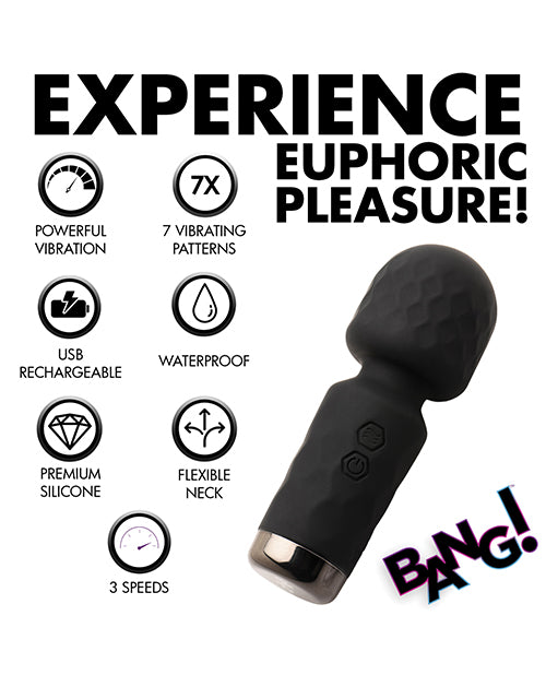 Bang! 10X Mini Silicone Wand - Black