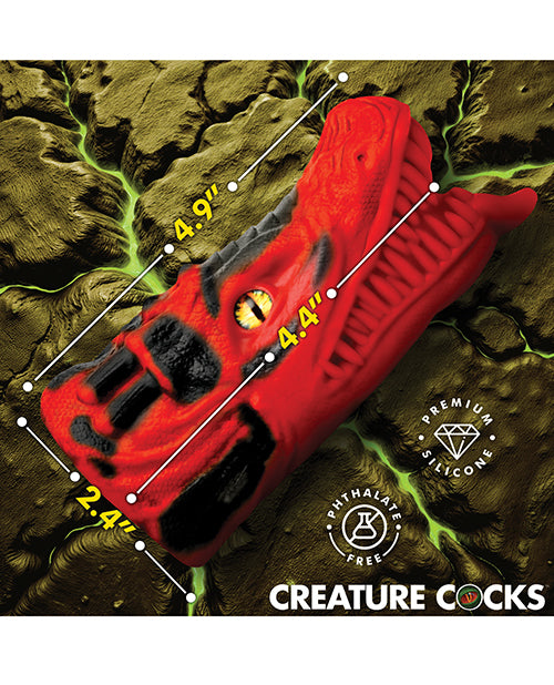Creature Cocks Dragon Tamer Silicone Stroker - Red