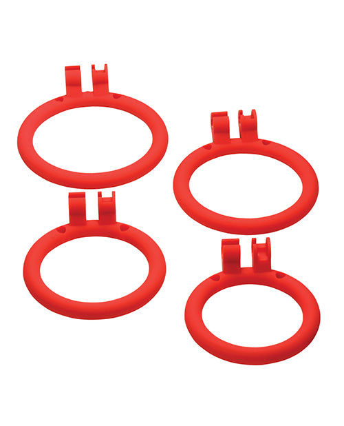 Master Series Bull Chastity Cage - Red