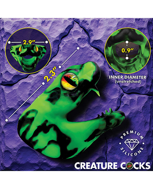 Creature Cocks Master Cobra Silicone Cock Ring - Green