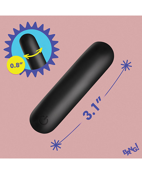 Bang! Flexible Silicone Bullet - Black