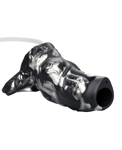 Creature Cocks Night Prowler Squirting Silicone Penis Enhancer - Silver