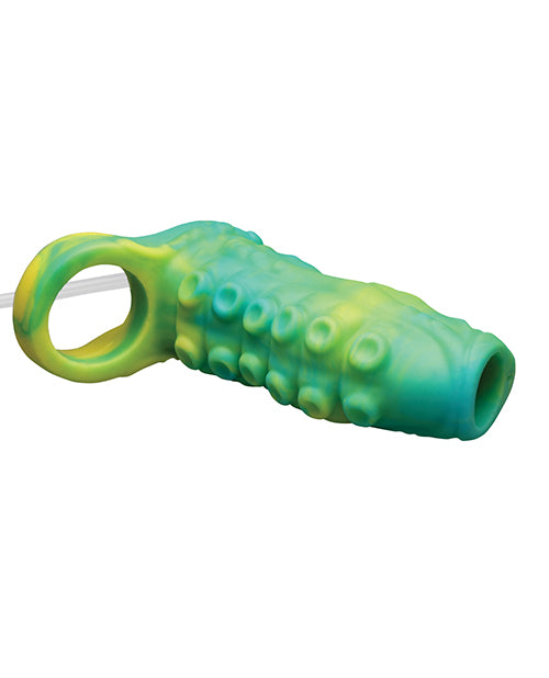 Creature Cocks Tentacle Squirting Silicone Penis Enhancer - Green