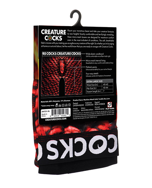 Creature Cocks - Creature Wear Horny Devil Demon Boxer Shorts - XL