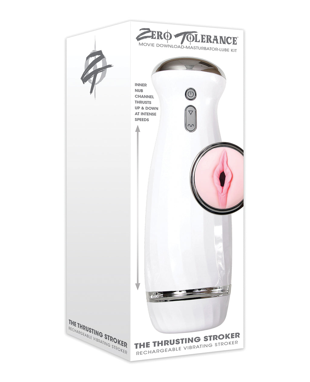 Zero Tolerance Zero Tolerance The Thrusting Stroker Rechargeable - White - Image 6