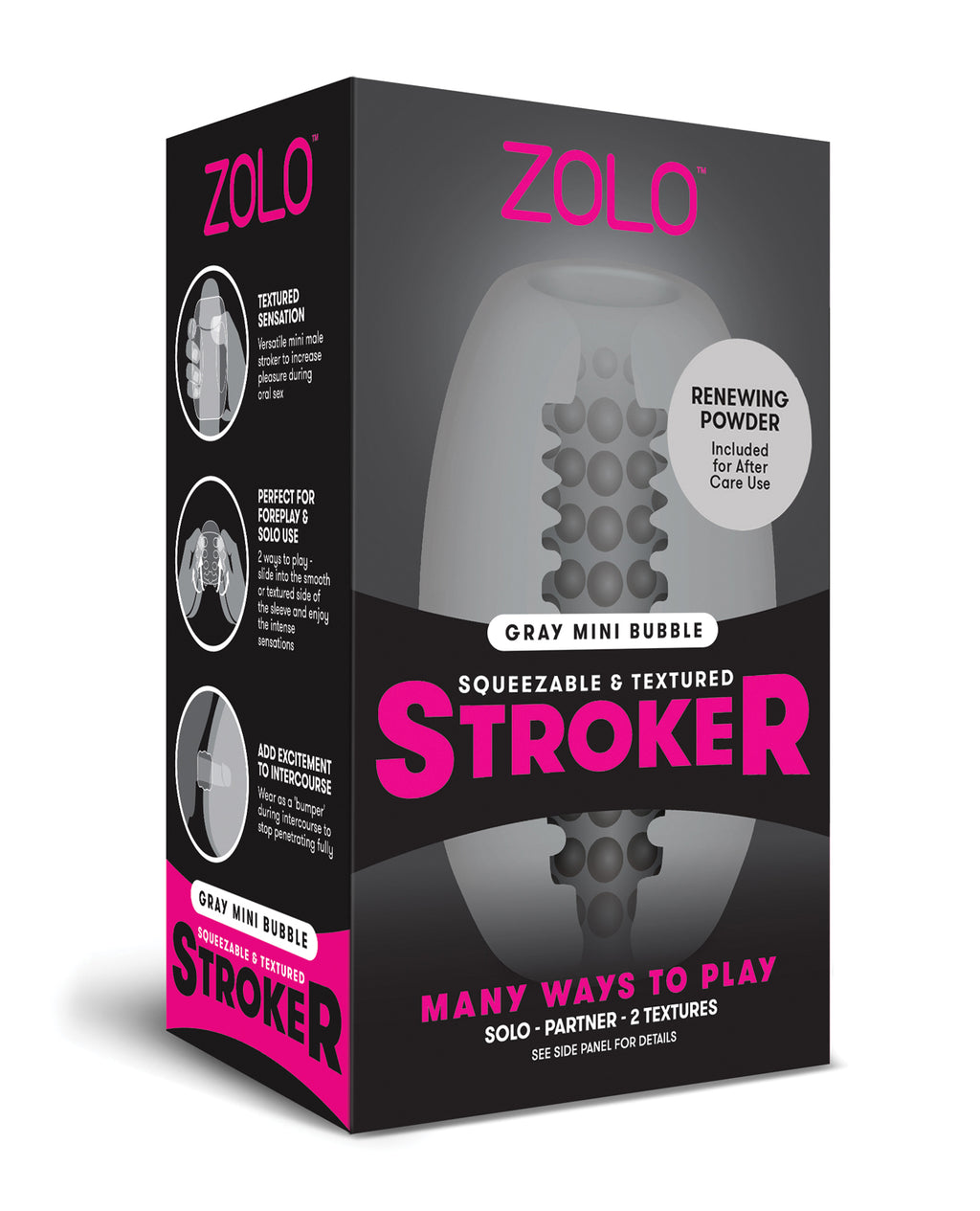 ZOLO ZOLO Mini Bubble Stroker - Gray - Image 3