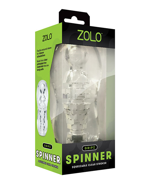 ZOLO ZOLO Gripz Spinner Stroker - Clear - Image 3